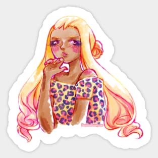 Flirty Gal Sticker